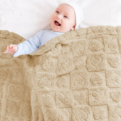 Yurhap fleece baby blanket plush fabric ideal for naps and quiet nights.
