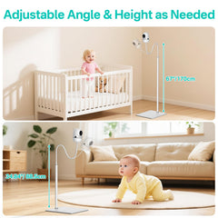 Yususipa sturdy metal base prevents tipping for nursery safety