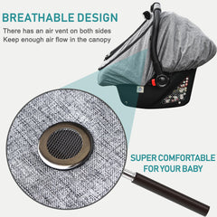 YVMVDV minky dot inner fabric feels soft against baby's skin.