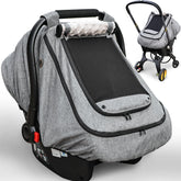 YVMVDV waterproof baby car seat cover keeps baby dry during rain.
