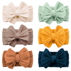 YWAOAIJD baby bows headband set in six colors for adorable daily outfits.