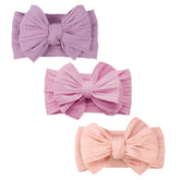 YWAOAIJD baby bows headbands set of three colors for versatile outfits and easy mix-and-match
