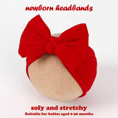 Large 6.3-inch headband on a baby head demonstrates stability during play.