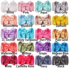 Yxiang pink bow headband enhances newborn outfits for photos and smiles.