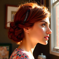 Yxinjy banana hair clip suitable for girls' hairstyles.