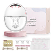 YXYaoZhengYiGeYi wearable breast pump front view showing compact hands-free design for on-the-go pumping.