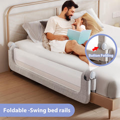 YYAMEA adjustable-height guard grows with your mattress.