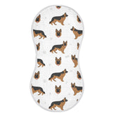 YYZZH German Shepherd pattern burp cloth, soft cotton for absorbent spills.