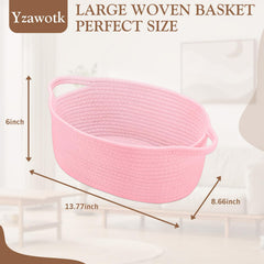 Yzawotk collapsible pink basket for space-saving storage