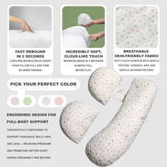 YZCCtixi pillow promotes side-sleeping comfort and spinal alignment.
