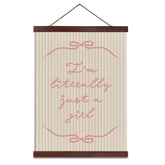 YZSLA girls room wall art with pink bow on wood hanger for nursery charm.