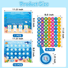 Zainpe Ocean Animals Potty Chart reward charts motivate toddlers to earn rewards