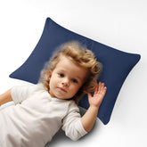 Zaizaihome Toddler Pillow Protector zipper closeup showing secure closure for clean sleep.
