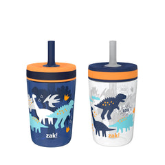 Zak Designs Kelso 2-pack toddler cups, travel-friendly for on-the-go hydration.
