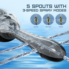 Zatsaog Anal Douche 5 spouts for thorough circle coverage