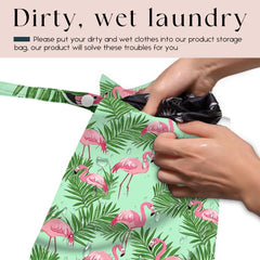 Zcyxuuw swimsuit storage bag keeps dirty clothes separate on beach trips.