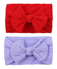 ZCYYYS Love Heart Bow Headband close-up showing soft elastic material for gentle wear