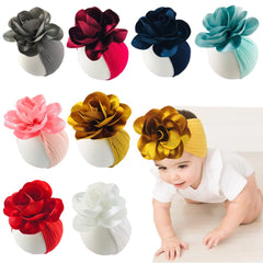 ZCYYYS turban-style headband provides secure, gentle fitting for babies.
