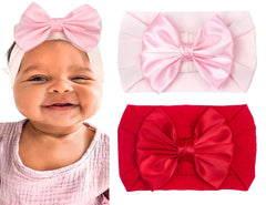 ZCYYYYS red heart headband for babies with soft elastic fit, comfortable daily wear
