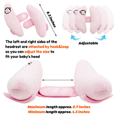 Zdbdbd adjustable center strap to fit your baby's head circumference.