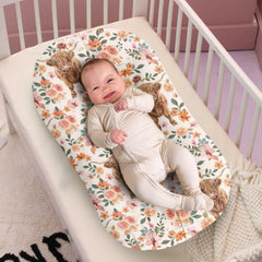 ZDCUSTOM Butterfly bassinet sheet with vibrant pattern to engage baby senses.
