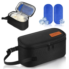 ZDJYCH breastmilk cooler bag interior showing spacious area for multiple frozen milk bags.