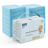 Zdolmy disposable changing pad blue top view shows a soft surface for gentle diaper changes.