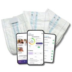 Zealacare Smart Incontinence Briefs with built-in sensor strips for real-time moisture alerts.