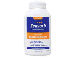 Zeasorb Prevention powder dispense demonstrates fast absorption for sweaty feet.
