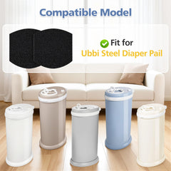 Zeekech 12-pack refill kit suitable for Ubbi pails boosts freshness in nurseries.