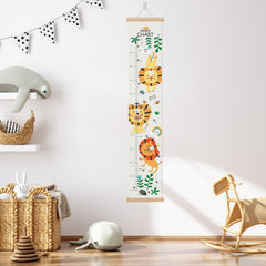 Zeeko Lion height measuring ruler showing inches and centimeters for easy reading.