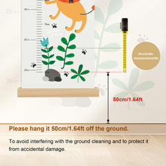 Zeeko Lion canvas growth chart adds playful nursery decor while tracking growth.