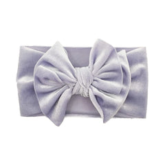 Zenarao light purple bow headband with wide turban knot for all-day comfort