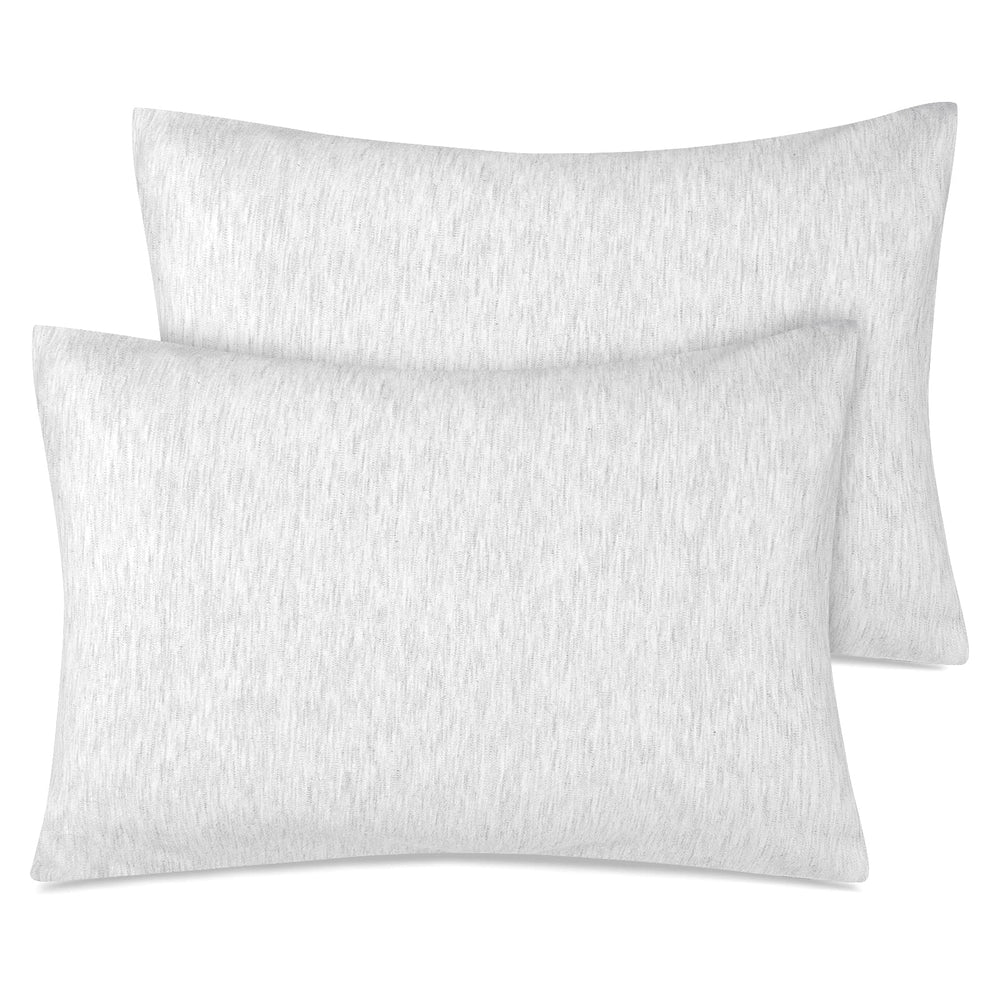 Zenssia organic cotton toddler pillowcase in gray, soft and gentle on skin.