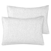 Zenssia organic cotton toddler pillowcase in gray, soft and gentle on skin.