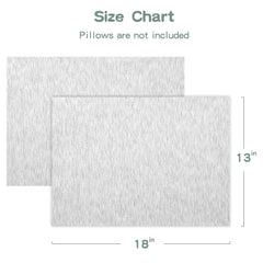 Flat lay of Zenssia 13x18 pillowcase sized for toddlers.