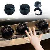 ZESHUI stove knob locks 5-pack blocks curious hands while showing burner labels