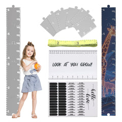 ZESTEFY growth chart with mirror puzzle design for kids' height tracking