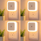 ZEZHOU night light plugged into the wall provides gentle ambient guidance.