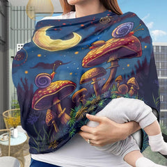 ZFRXIGN Mushroom car seat cover boho pattern adds style and privacy during outings.