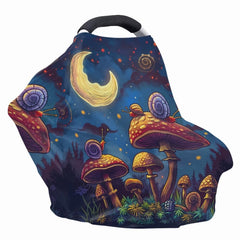 ZFRXIGN Mushroom car seat cover floral print delivers soft, breathable comfort for your baby.