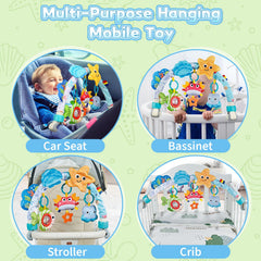 ZFSZSY hanging rattle and textures inviting tactile exploration for babies.