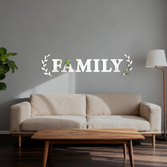 ZGWANSUI silver family letters for wall decor suit farmhouse style.