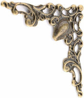 ZhangyiHot antique bronze edge corner protector guards frames while adding vintage charm.