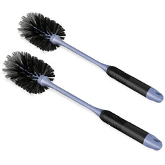 ZHAYAO long handle bottle brush with ergonomic grip for tall bottles.