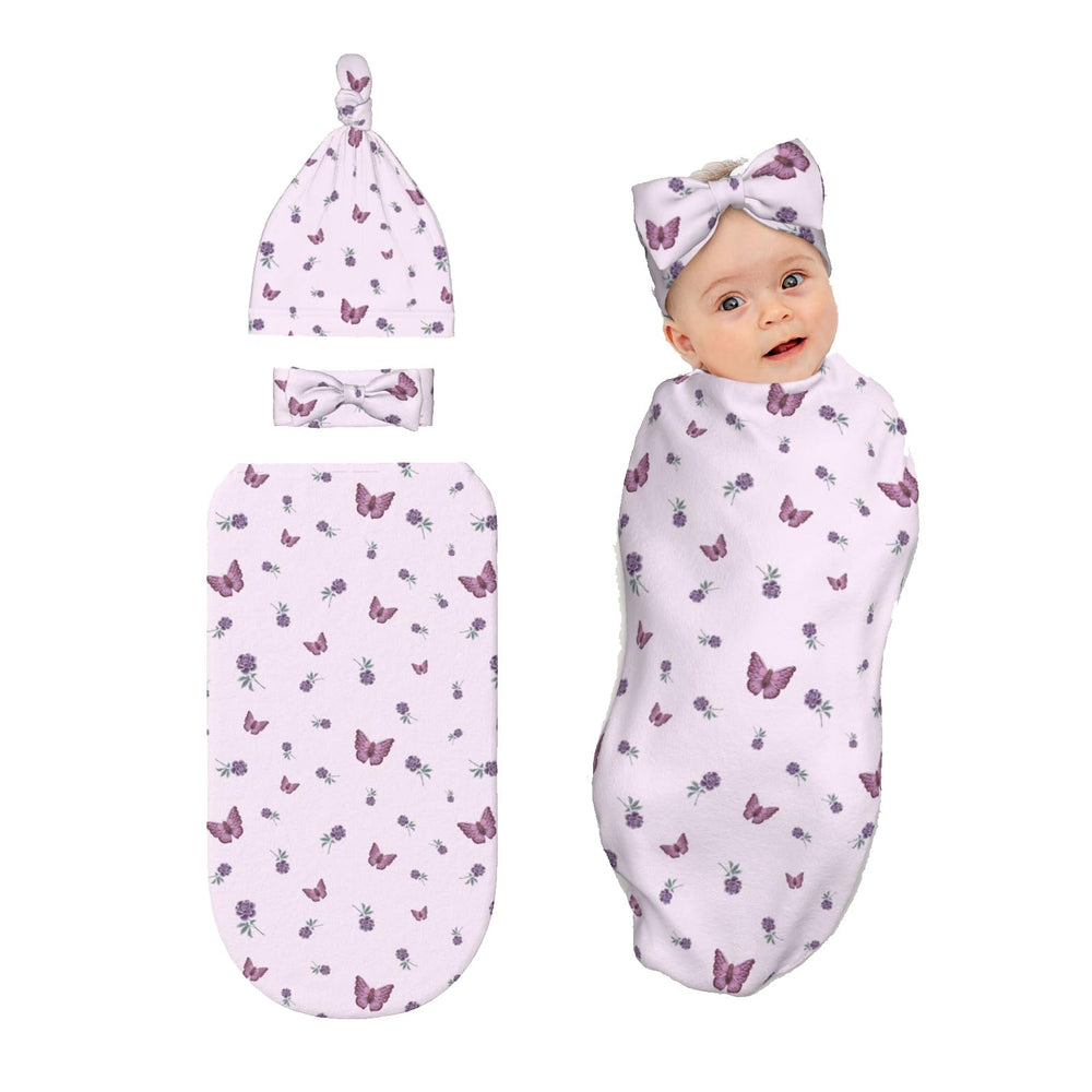 zhedongsj butterfly newborn swaddle blanket soft fabric for cuddly baby photos