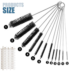 ZHJISHGUO baby bottle brush with long handle for thorough scrubbing.