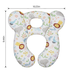 ZHOMA baby travel pillow with soft cotton material keeps skin comfortable.