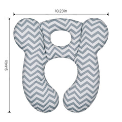 ZHOMA baby travel pillow uses soft cotton for skin-friendly comfort.