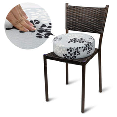 Zicac booster seat with dense sponge for comfortable family meals.